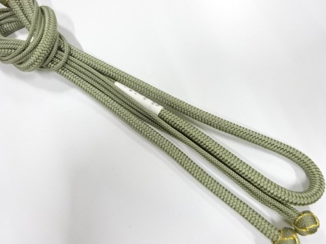 未使用品　正絹　撚り房　手組帯締め
